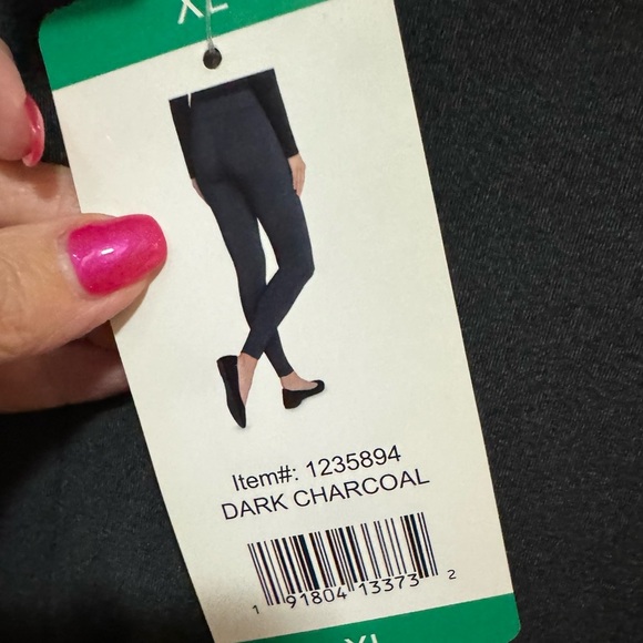 Matty M - Dark Charcoal Gray Knit leggings - Size XL - Picture 5 of 6